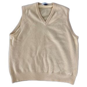 Cashmere Vest Players Only Yellow XL Golf Country Club